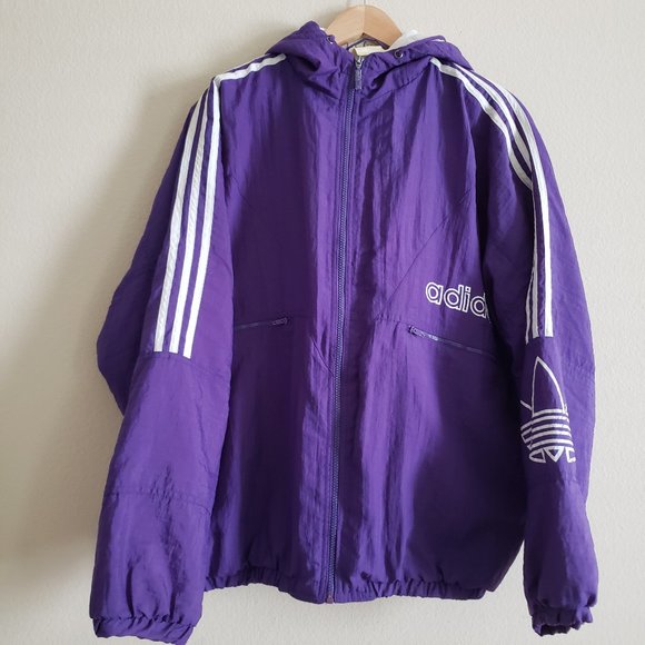 adidas purple jacket mens